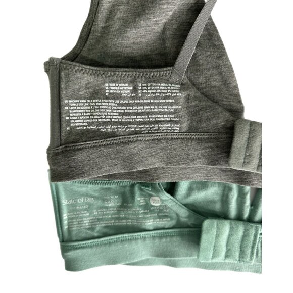 State of Day Intimates – Bundle of 2 Canton & Pewter Heath Soft Bralettes SMALL - Picture 5 of 5